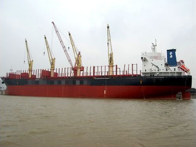 ship, horizon, water, sea, cargo, career